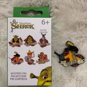 Loungefly Shrek Tattoo Art Blind Box Enamel Pin puss in boots